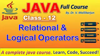 Java Relational Logical Operators Explained Java Tutorial for Beginners