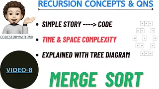 Merge Sort Simple Story Story To Code Recursion Concepts And Questions 8