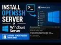 Install OpenSSH Server on Windows Server