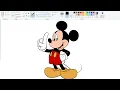 How to draw Mickey Mouse in computer using Ms Paint Mickey Mouse Drawing