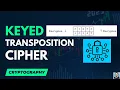 Traditional Cipher Keyed Transposition Cipher Cryptography