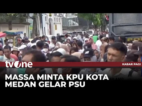 Ratusan Masyarakat Geruduk Kantor KPU Kota Medan, Tuntut PSU