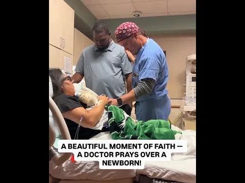 What a precious moment! an OB GYN took time to pray over the new parents #shorts