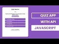 Download Lagu Quiz App Using Vanilla JavaScript | With Open Trivia DB API