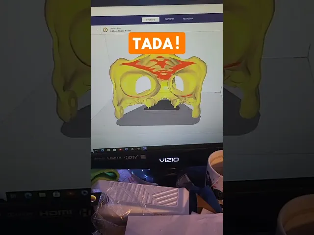 Dino mask / raptor mask | stl file video thumbnail