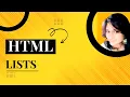 Lists in HTML Ordered list Unordered list Description list Nested list