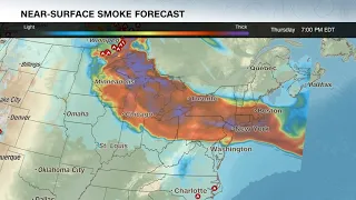 Indiana among 12 states experiencing hazardous air quality for Canadian wildfire smoke