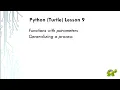 Python Turtle Lesson 9
