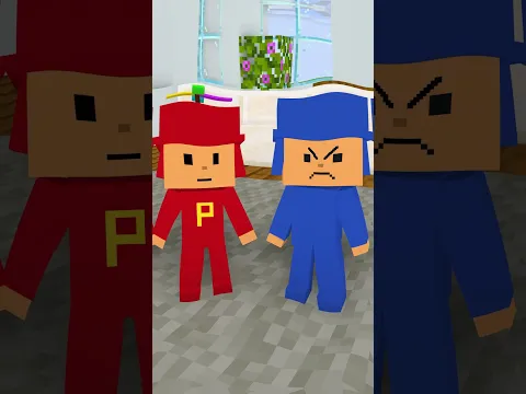 POCOYO Y EL AGUA #shorts #minecraft  #robux #roblox #pocoyo