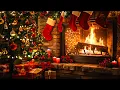 Nat King Cole, Frank Sinatra, Bings Crosby, Perry Como Oldies Christmas Playist 🎄✨🔥 5 Hour Fireplace