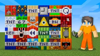 Exploding EVERY Minecraft TNT EVER