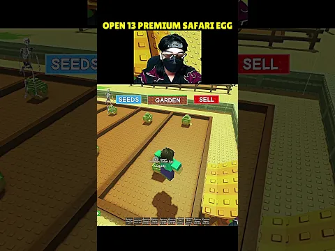 Open 13 Premium Safari Egg at Grow a Garden Update 😱 #roblox #growagarden