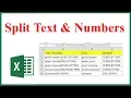 How to Separate Text and Numbers in Excel Using Formula