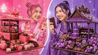 อาหารจริง vs อาหารช็อกโกแลต! 🍫😱 แยกออกไหมว่าอันไหนของจริง?! | K-POP Demon Hunters ✨🔥