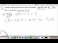 Composition of Functions Example 1 Precalculus Griti