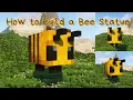 Minecraft How to build a Bee Statue
