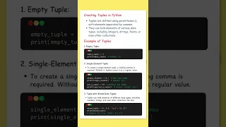 Master Tuples in Python