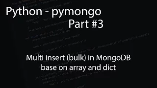 Python - pymongo