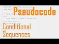 Using Sequences of Conditional Statements in Pseudocode