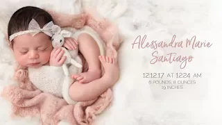 meet our newborn alessandra marie santiago