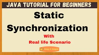 Java Static Synchronization with Real life example of online shopping system for beginners