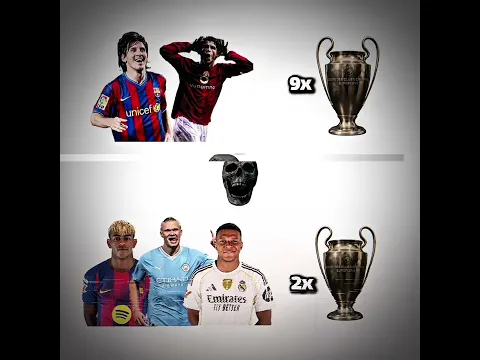 Messi & Ronaldo vs Mbappe & Haaland: The Battle of Eras ⚡️ #football #viral