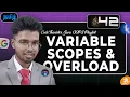 Variable Scope this Constructor - deep dive Java 42 Code thanish s java playlist