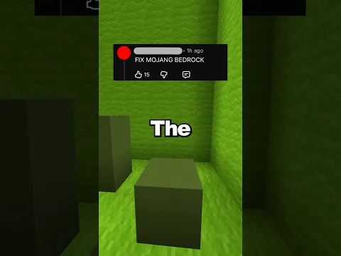 "Fix Mojang Bedrock" Meme Explained...