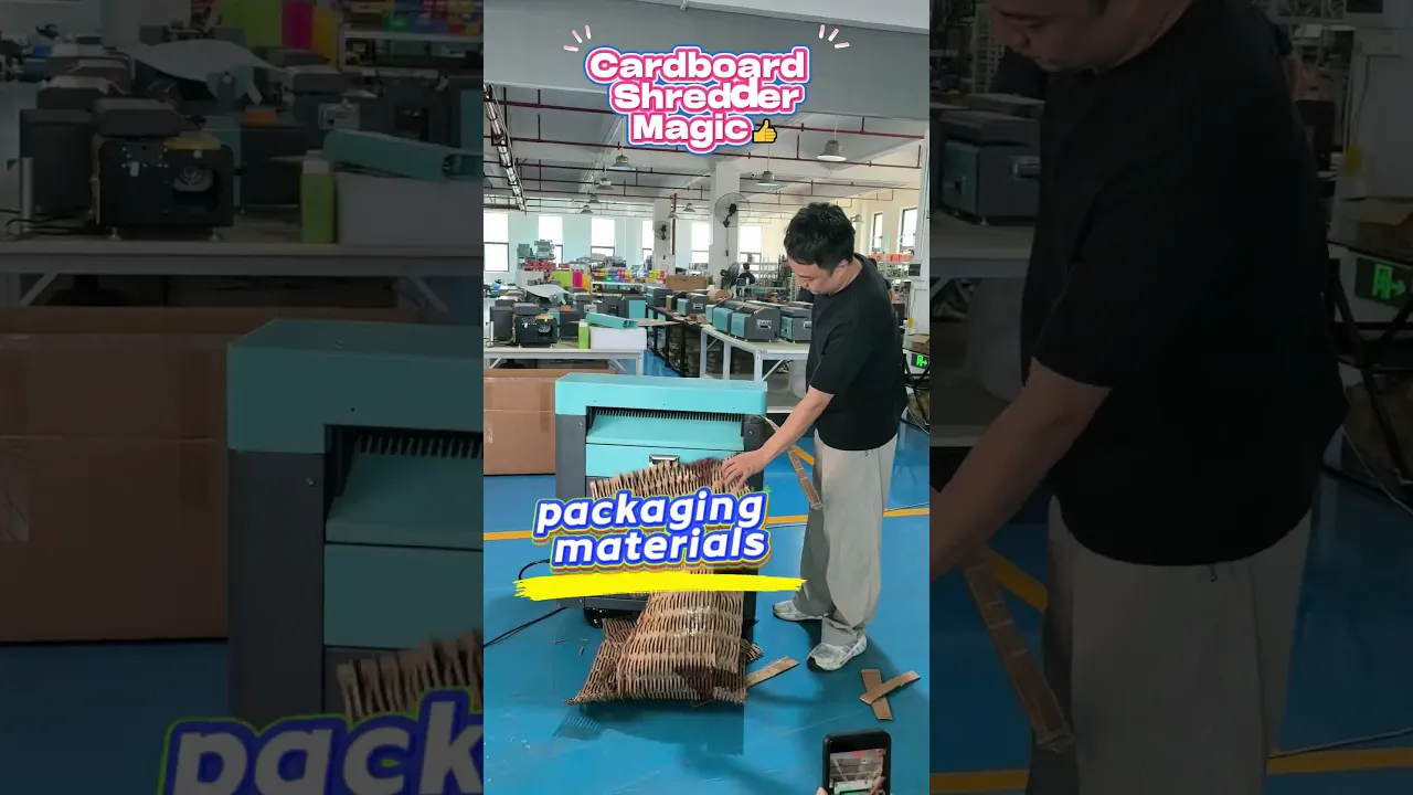 P80 Industrial Cardboard Shredder, high speed for bulk cardboard recycling.