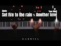 Download Lagu Set Fire To The Rain X Another Love (PIANO COVER)