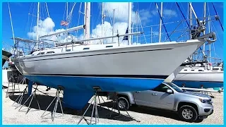 96. This Sailboat Was STRUCK BY LIGHTNING…TWICE [Full Tour] Learning the Lines