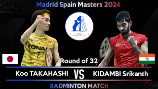 Download Koo TAKAHASHI (JPN) vs KIDAMBI Srikanth (IND) | Spain Masters 2024 Badminton | R32 MP3