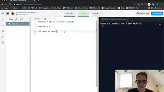Learning Python using repl it Pt 14 - looping lists