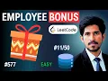 Employee Bonus Leetcode SQL Problem 577 Easy
