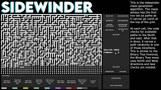Test 2 Sidewinder Maze Generation