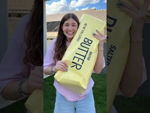 She wanted a Giant Butter Squishy 🧈😱