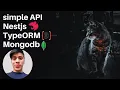 Simple Api Nestjs and TypeOrm MongoDb get post Userlist