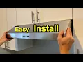 How to install kitchen ductless range hood under the cabinet - easy way