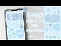 iOS16 Aesthetic Light Blue homescreen make your phone aesthetic