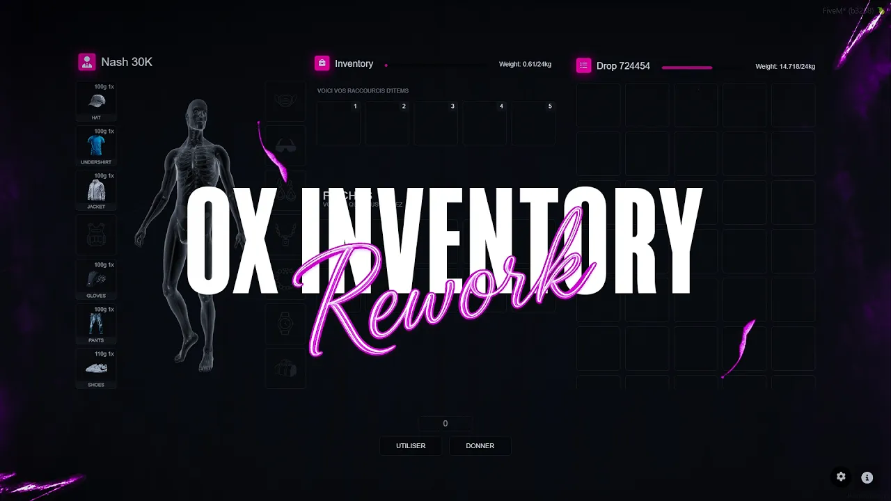 FiveM Ox Inventory Rework
