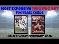 1991 Pro Set Most Expensive eBay Sales Football Cards February 2026