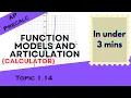 Calculator Use For Function Models in Under 3 mins AP Precalculus Topic 1 14