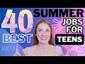 40 Best Summer Jobs for Teens in 2024 - Make Money age 14 15 16 17 18
