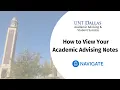 How to View Your Appointment Notes in Navigate