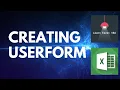Create UserForm in Excel VBA