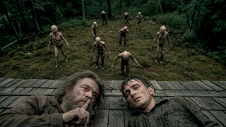 father and son go to live isolated in the forest but the place is home to bizarre monsters