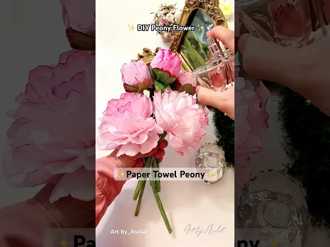 How to Make Paper Towel Peony Buds | DIY Paper Peony