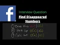 Leetcode 448 - Find All Numbers Disappeared in an Array Three approaches