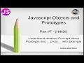 Javascript Object and Prototypes Tutorial for beginners in HINDI ENGLISH Prototype -