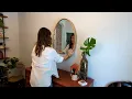 Hamilton Hills Clean Large Modern Antiqued Silver Frame Wall Mirror 24 x 36 Contemporary mp4